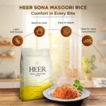 Heer Sona Masoori Rice – 10kg - Image 2